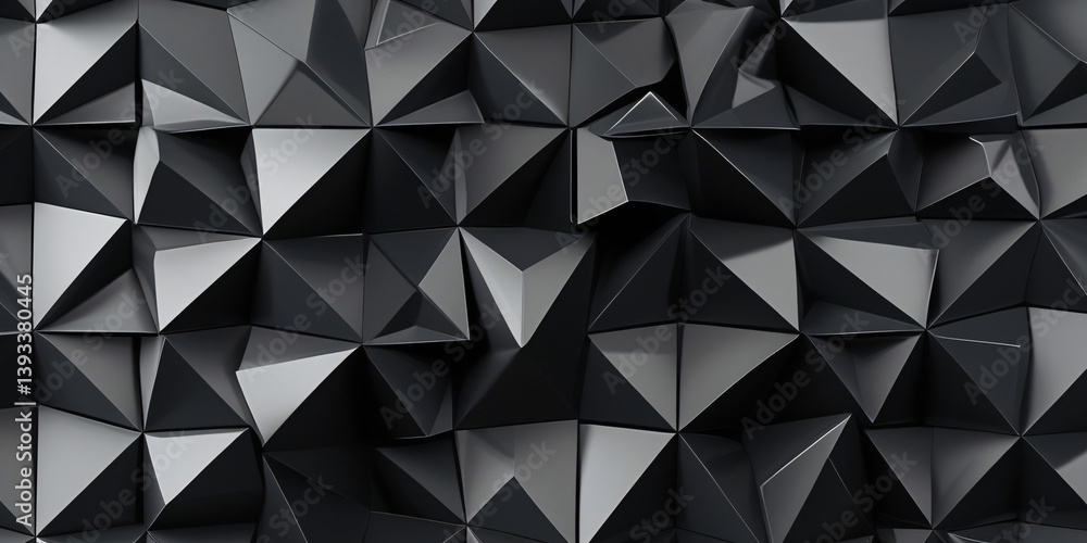 Fototapeta premium Black Abstract Geometric Background