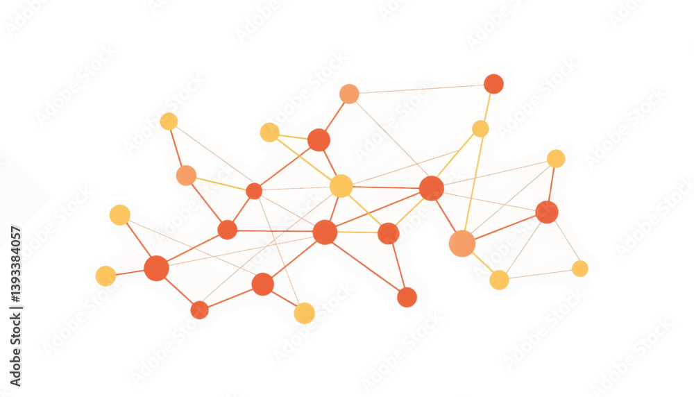 Abstract geometric network illustration representing connections, learning Abstract geometric network illustration representing connections, learning