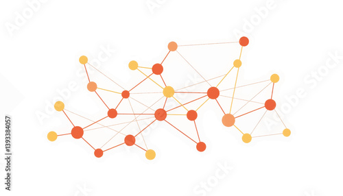 Abstract geometric network illustration representing connections, learning