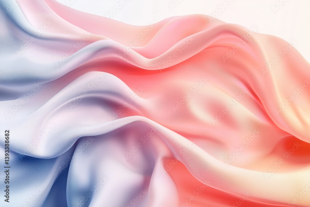 Fototapeta premium Soft Flowing Fabric Texture in Shades of Pink and Blue Tones