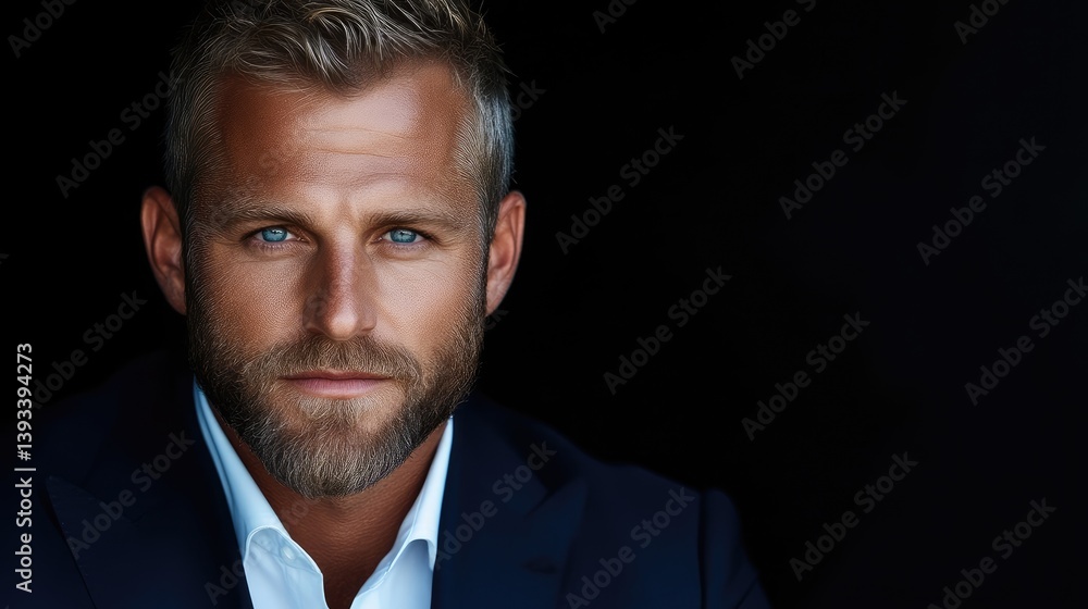 Close-up portrait of a confident man Close-up portrait of a confident man