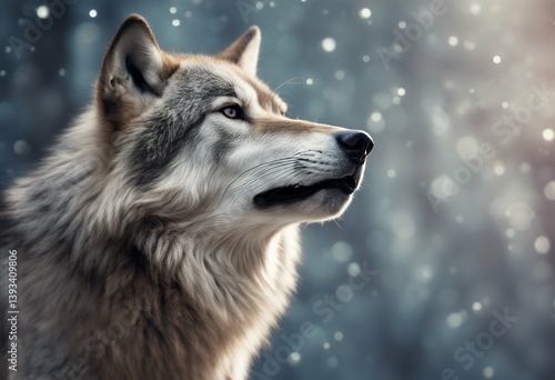 background isolated howling wolf moon funny fang studio female friendly alpha transparent illustration howl sigma full body portrait white cut-out art three-dimensional male husky wild