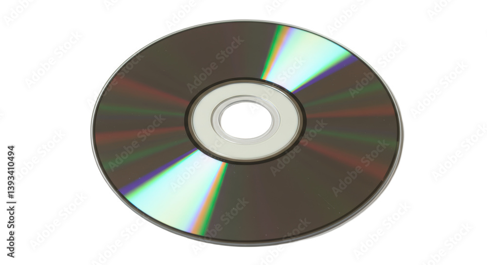 Isolated Shiny Dark CD Disc Reflective Isolated Shiny Dark CD Disc Reflective