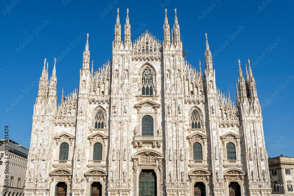 Milan Cathedral (Duomo di Milano) on a sunny day. Milan Cathedral (Duomo di Milano) on a sunny day.