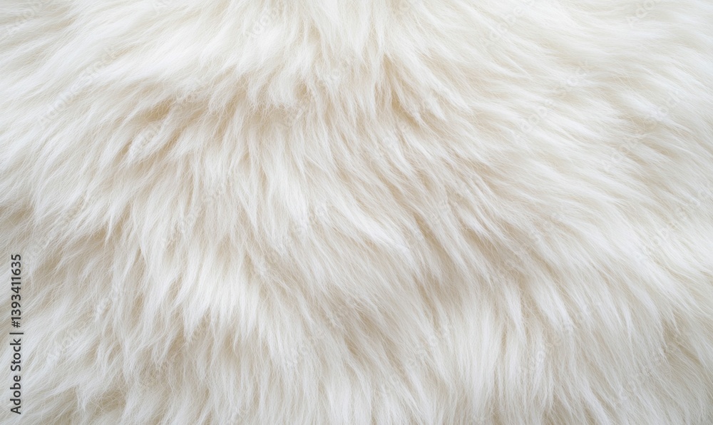 A textured close-up reveals a soft, fluffy white sheepskin rug, radiating warmth and comfort. A textured close-up reveals a soft, fluffy white sheepskin rug, radiating warmth and comfort.