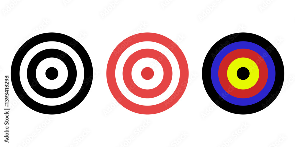 Set target vector
Vector icons targets for archery darts Set target vector
Vector icons targets for archery darts