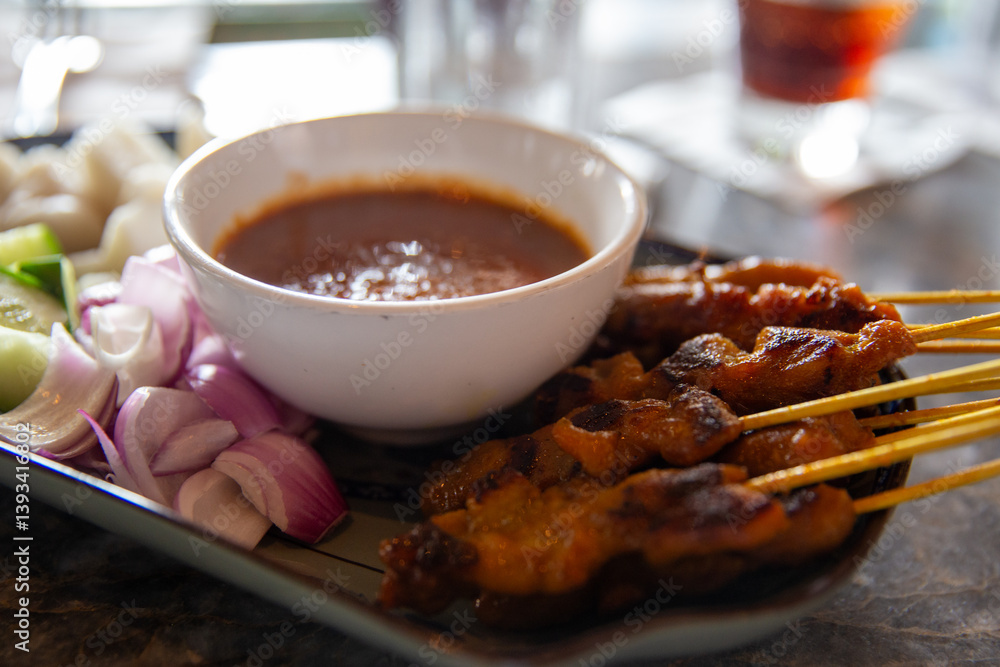 Chicken Satay with Peanut Sauce Chicken Satay with Peanut Sauce