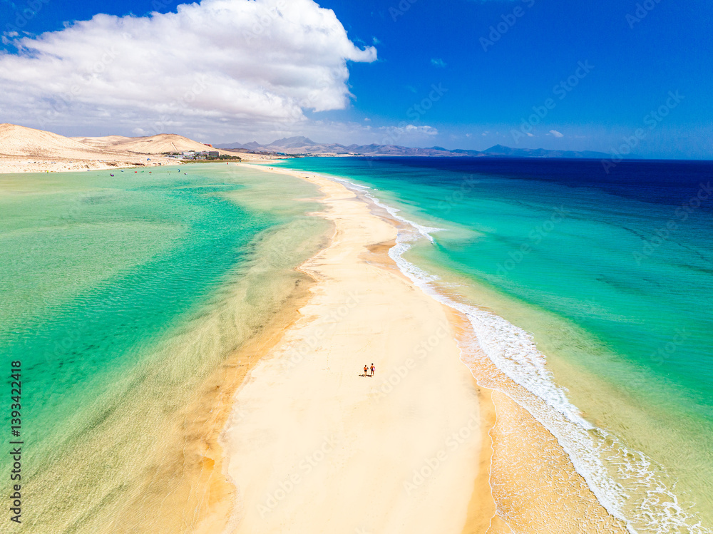 Playa de Sotavento, Jandia, Fuerteventura, Spain