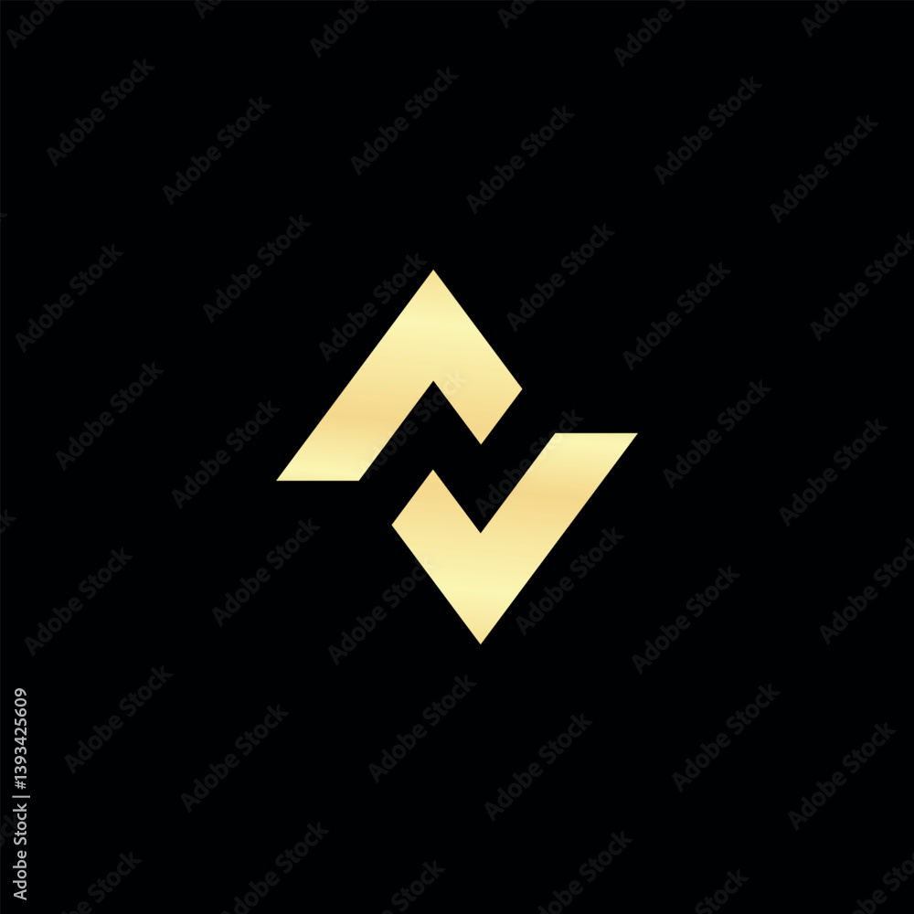 Letter N logo design with arrow sign. Vector Letter N logo design with arrow sign. Vector