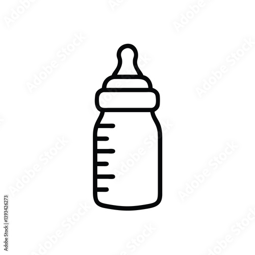 Baby Bottle Icon Infant Feeding, Milk Nutrition, Newborn Care