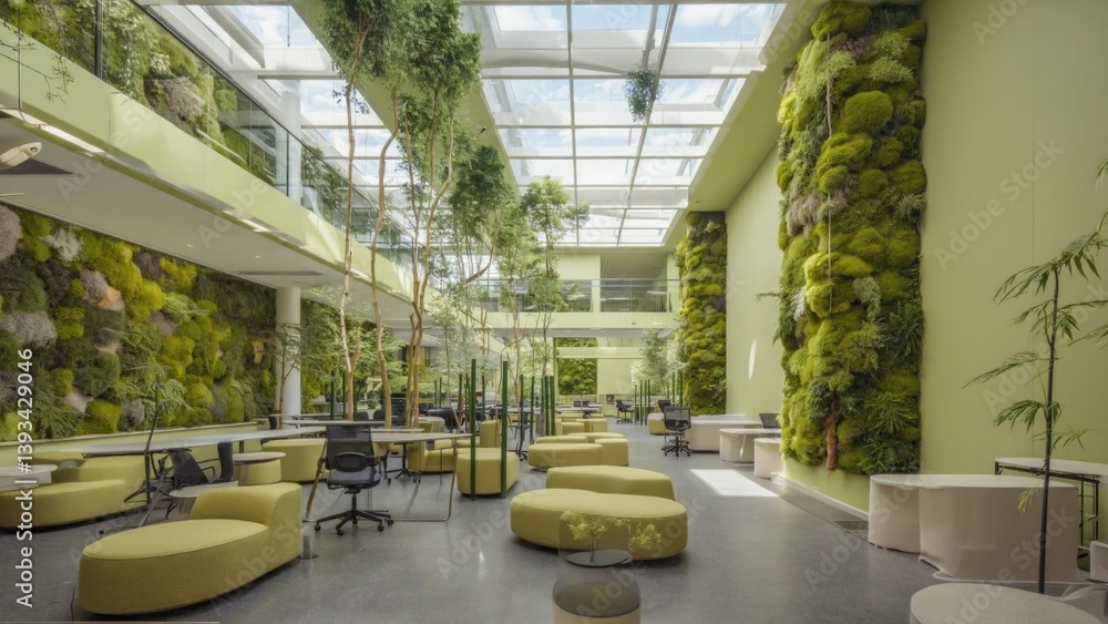 A cozy room filled with plenty of green plants