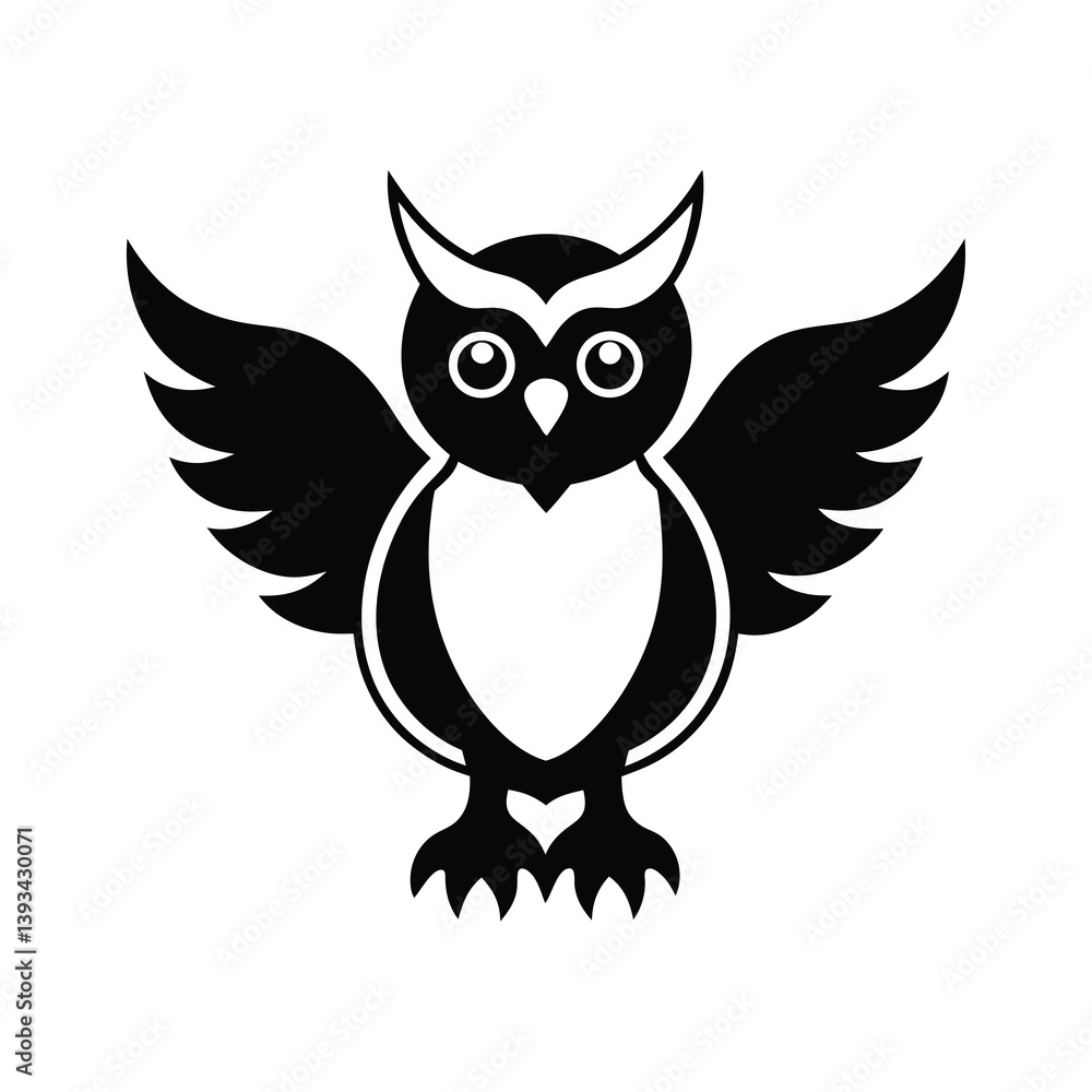 Obraz premium owl on white background