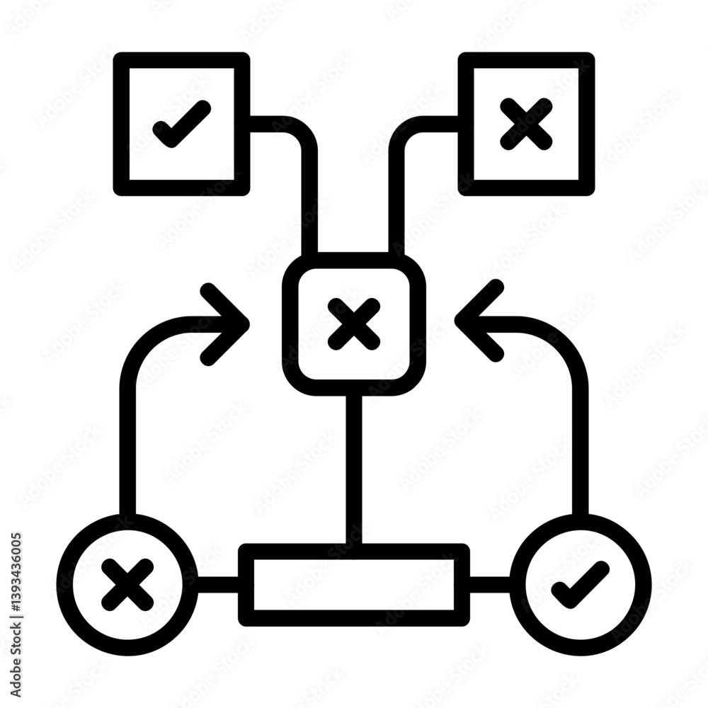 Decision Tree Icon Decision Tree Icon