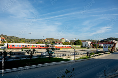 Passenger Train from Durrës to Elbasan, Albania.