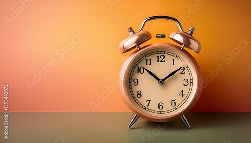 alarm clock on the white