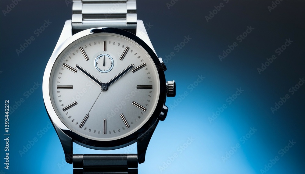 wrist watch isolated on black