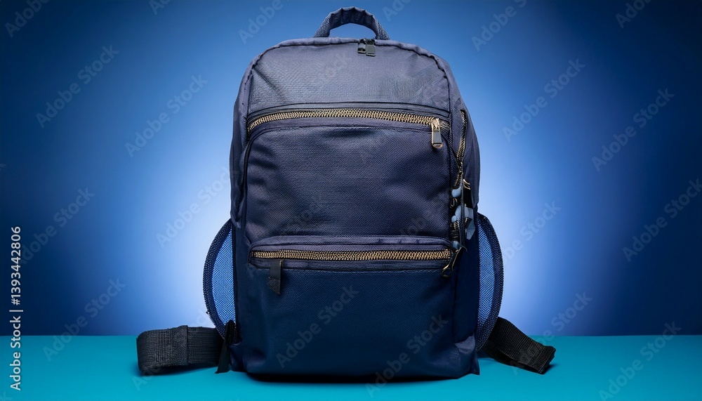travel bag isolated on blue