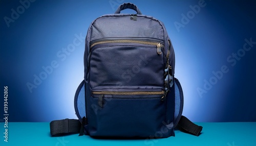 Obraz na płótnie travel bag isolated on blue w salonie