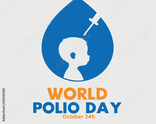World Polio Day: Child Getting Vaccine Injection on October 24th.