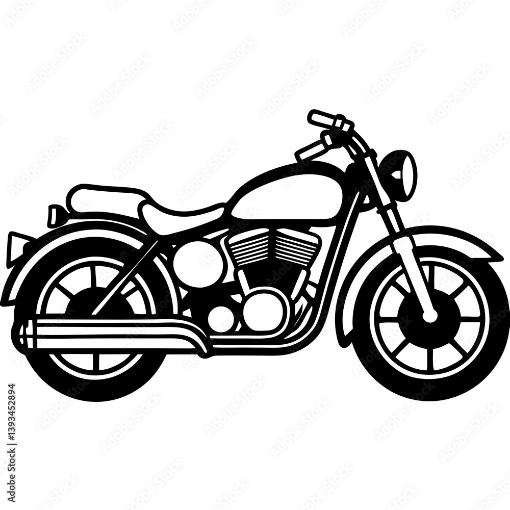 Obraz premium vector motorcycle icon