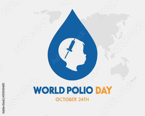 World Polio Day: Child Getting Vaccine Injection on October 24th.