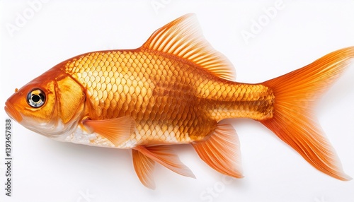 gold fish isolated on white