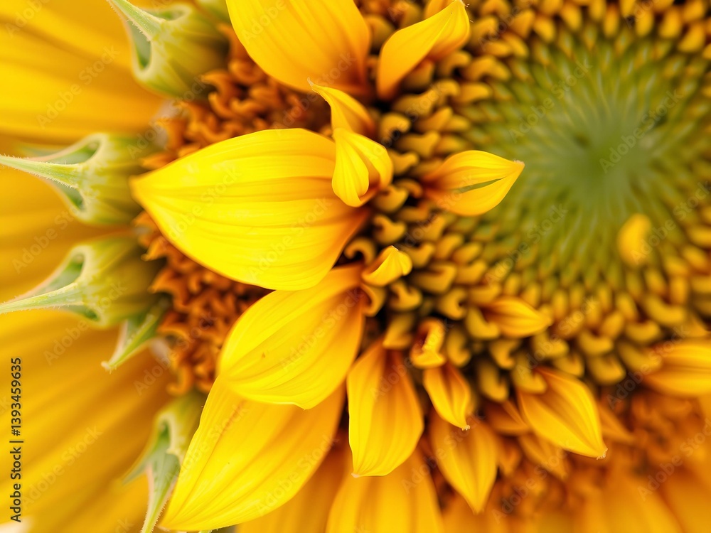 Fototapeta premium yellow flowers on a green background