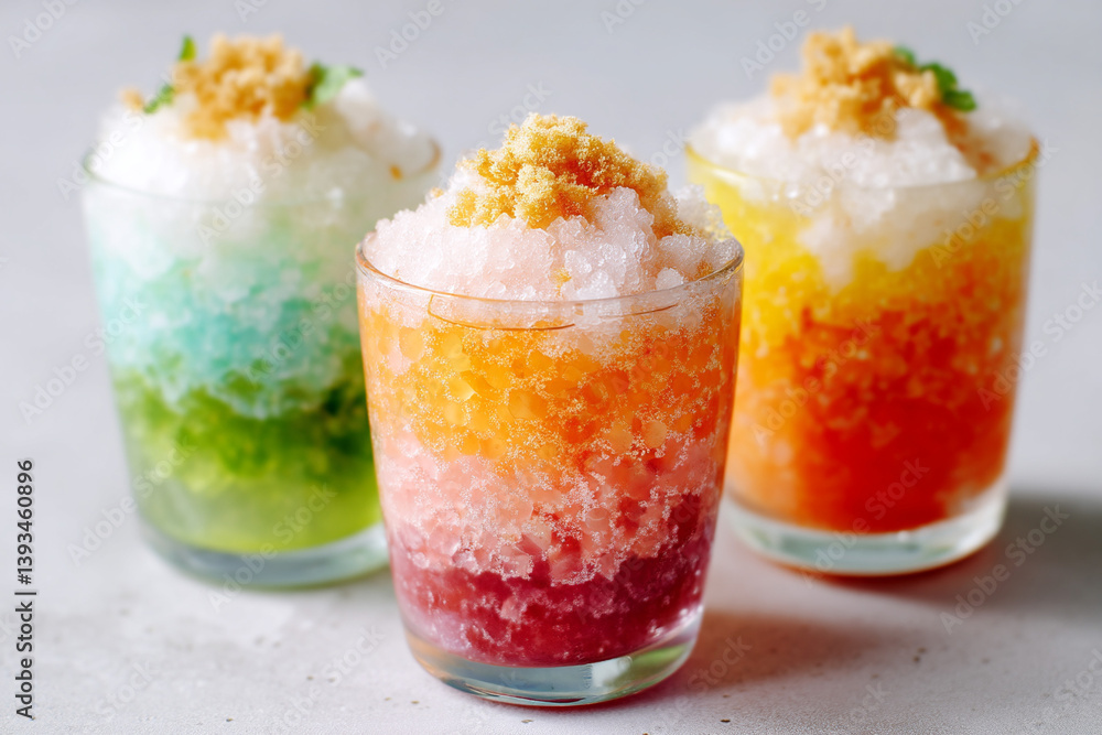 Vibrant three color vietnamese chè ba màu dessert Vibrant three color vietnamese chè ba màu dessert