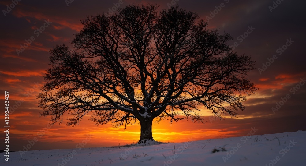 Fototapeta premium sunset in the forest