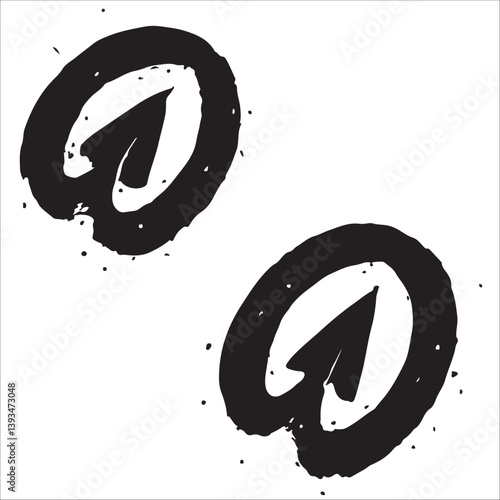 Vector animal paw print stamp: horse hooves	