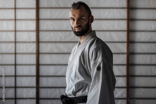 Martial Arts Instructor in Kimono