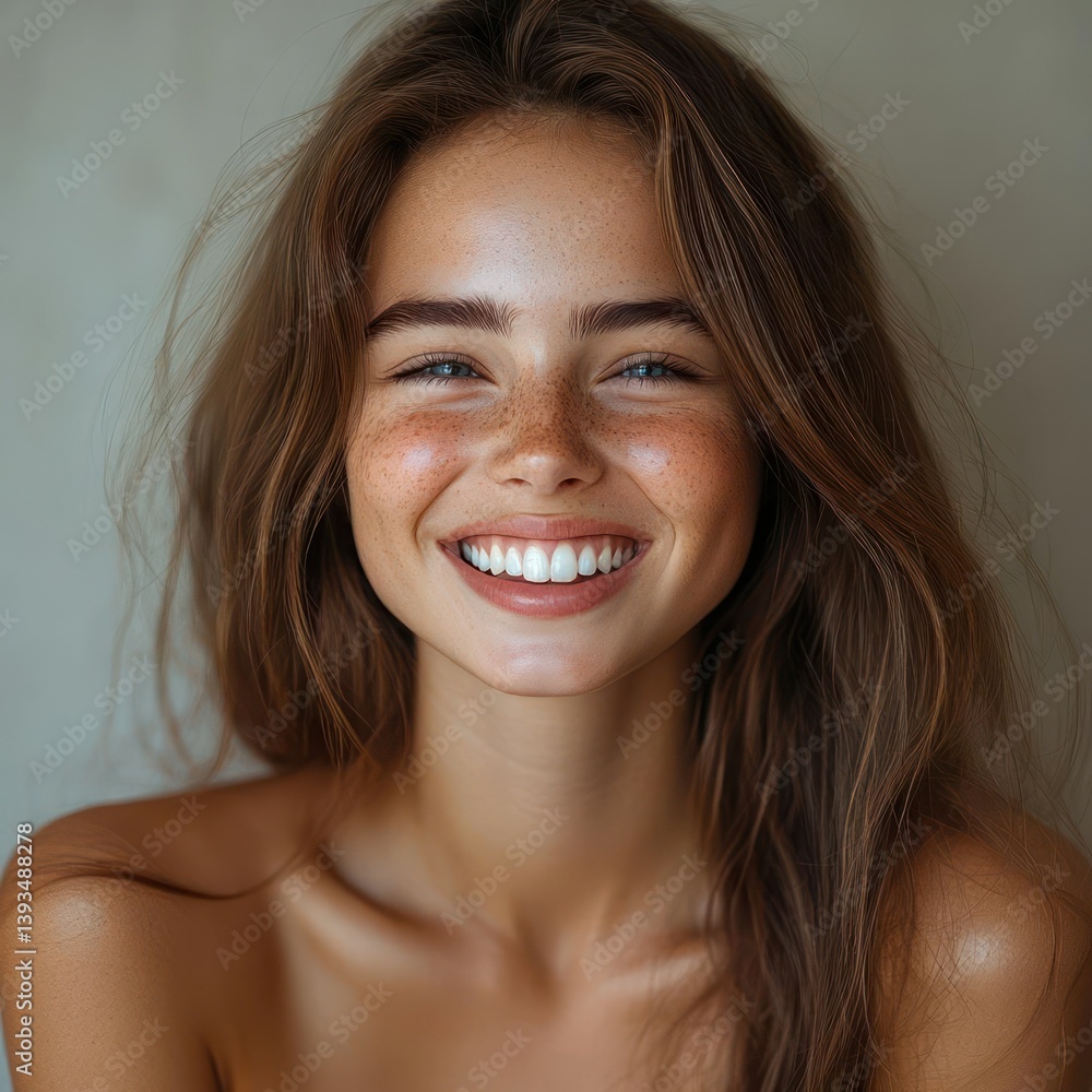 Radiant woman with a joyful expression Radiant woman with a joyful expression