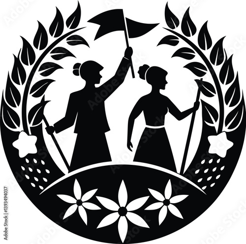 May day silhouette vector designs 19