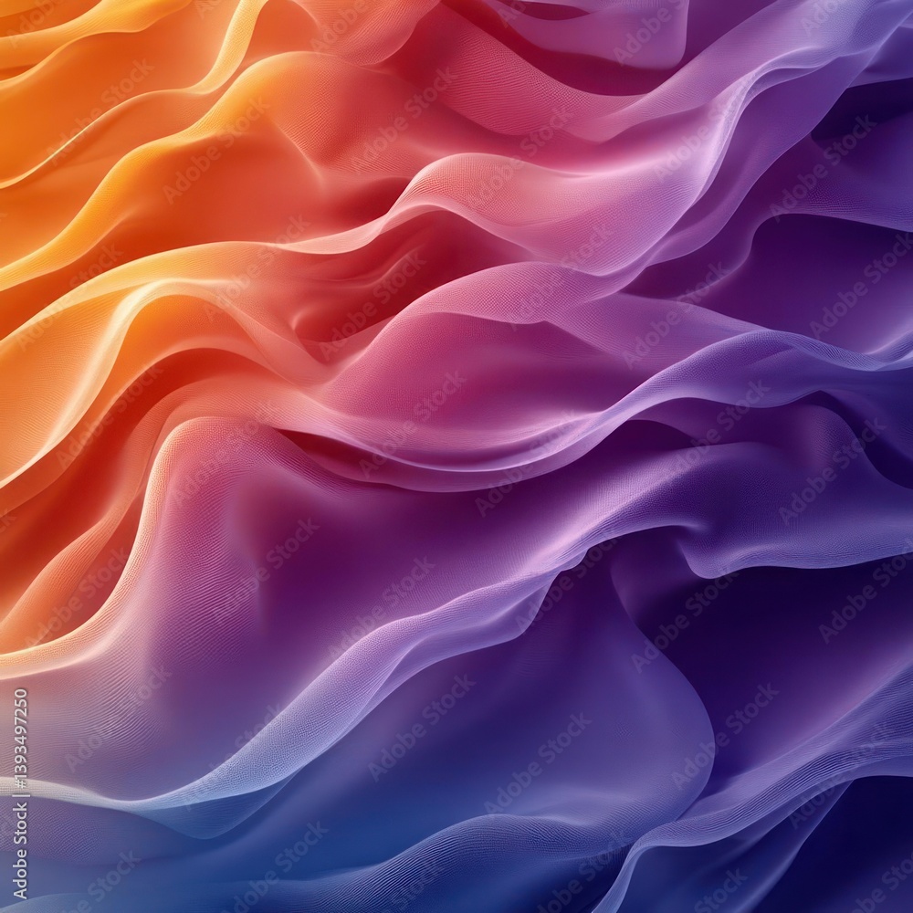 Fototapeta premium Abstract flowing fabric, vibrant colors (2)