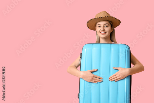Beautiful young woman with ...