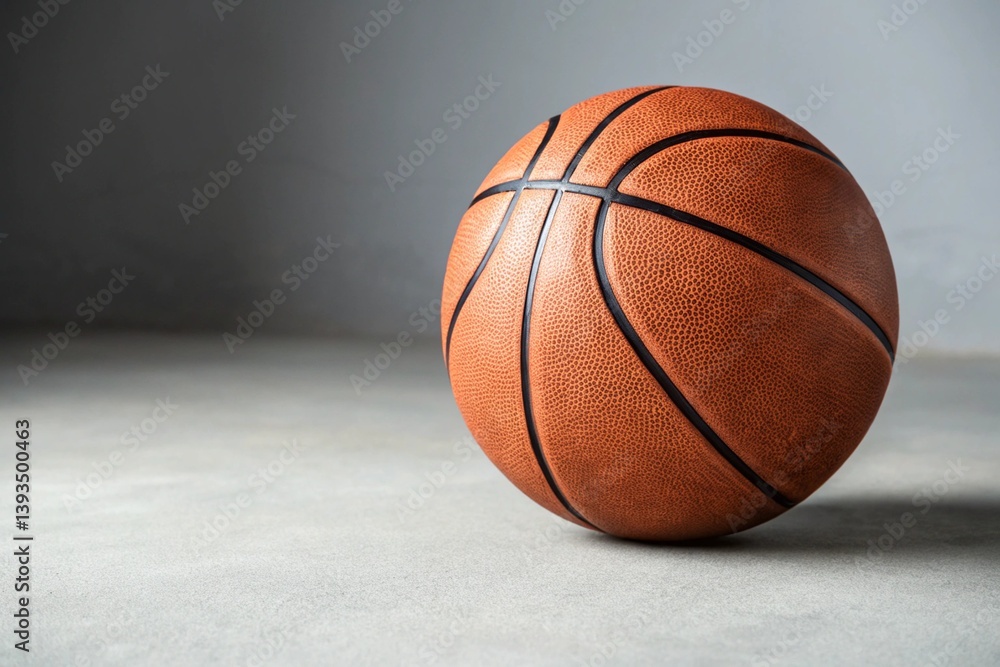 Obraz premium basketball ball on wood