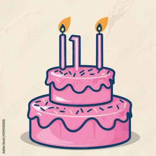 birthday cake vector