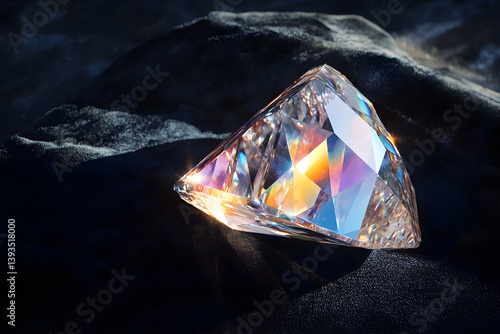 Wallpaper Mural The Brilliance of a Diamond: Reflecting Light and Perfection Torontodigital.ca