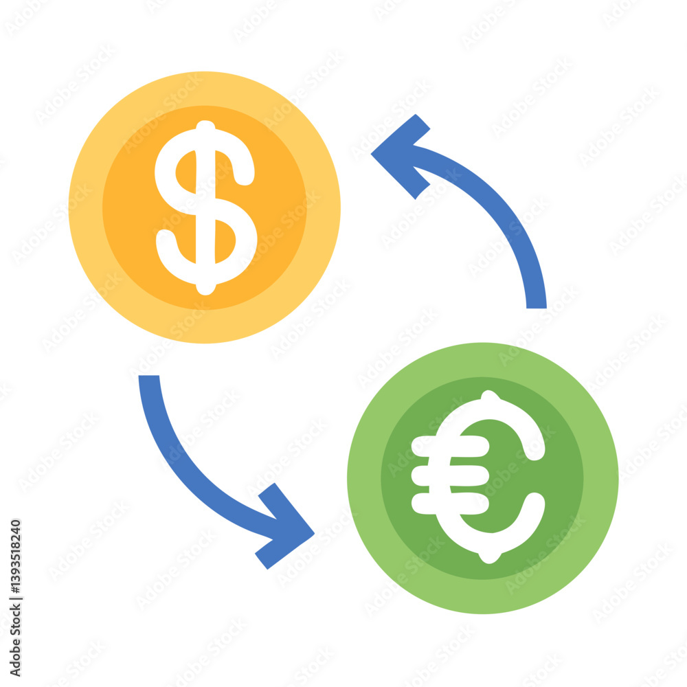 Dollar Currency Exchange Icon Vector Design Dollar Currency Exchange Icon Vector Design