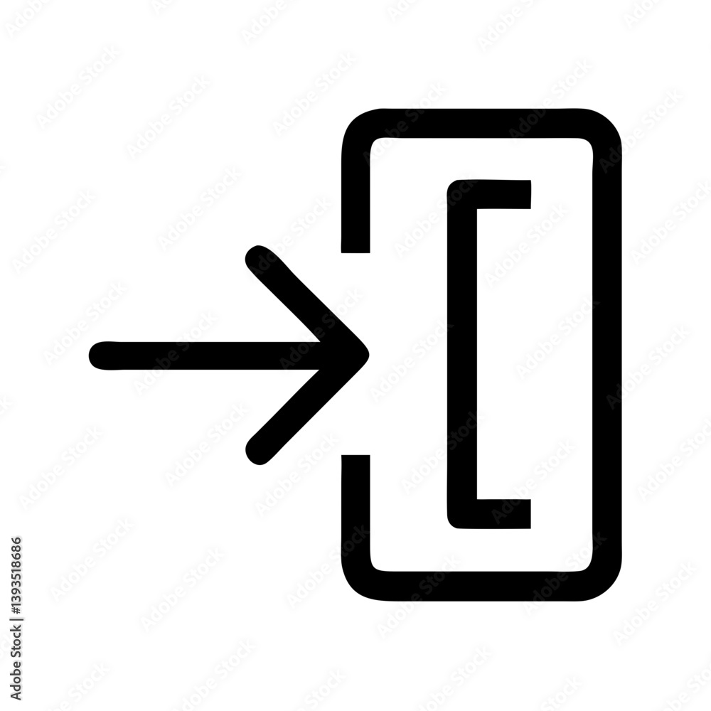 Exit and Enter Icon Vector Design Exit and Enter Icon Vector Design