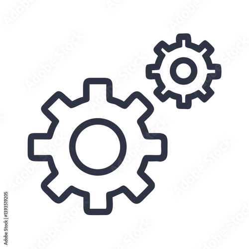 Gear and Setting Icon Vector Design