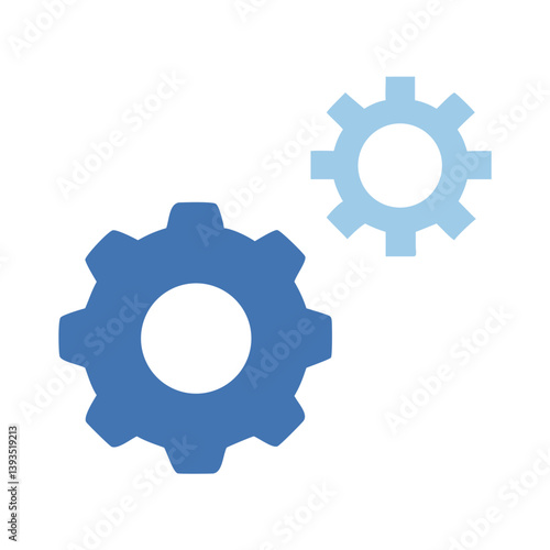 Gear and Setting Icon Vector Design