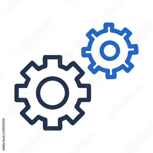 Gear and Setting Icon Vector Design