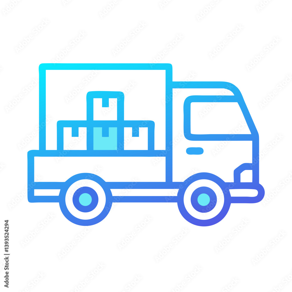 Truck Delivery Icon Vector for Logistics, Shipping, and Transportation Services Truck Delivery Icon Vector for Logistics, Shipping, and Transportation Services
