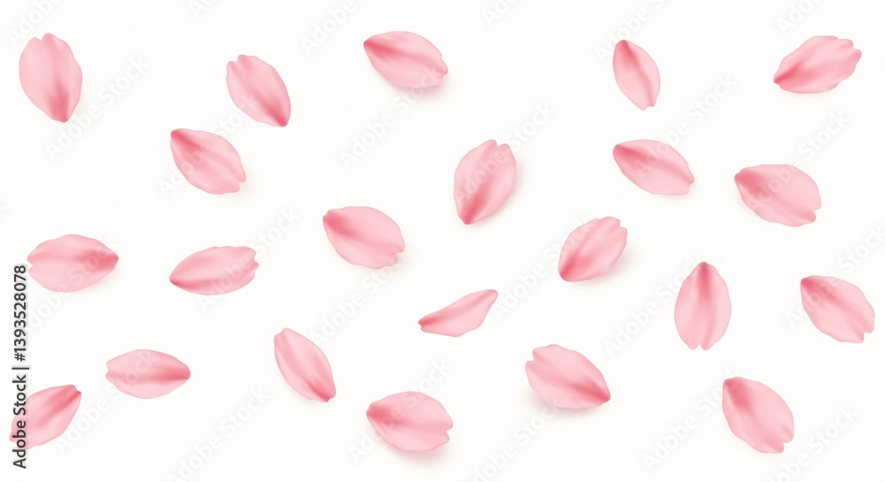 Pink rose petals cherry blossom sakura create a sweet valentine background of love and health Pink rose petals cherry blossom sakura create a sweet valentine background of love and health