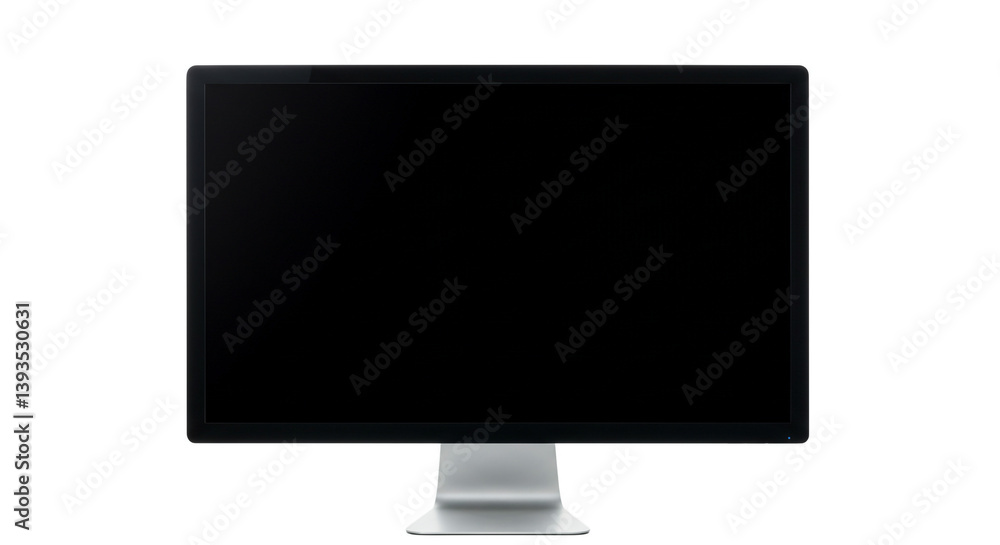 A sleek, modern computer monitor with a dark, blank screen, ready for your digital stories, promising endless possibilities and innovative design on a simple, elegant stand. A sleek, modern computer monitor with a dark, blank screen, ready for your digital stories, promising endless possibilities and innovative design on a simple, elegant stand.