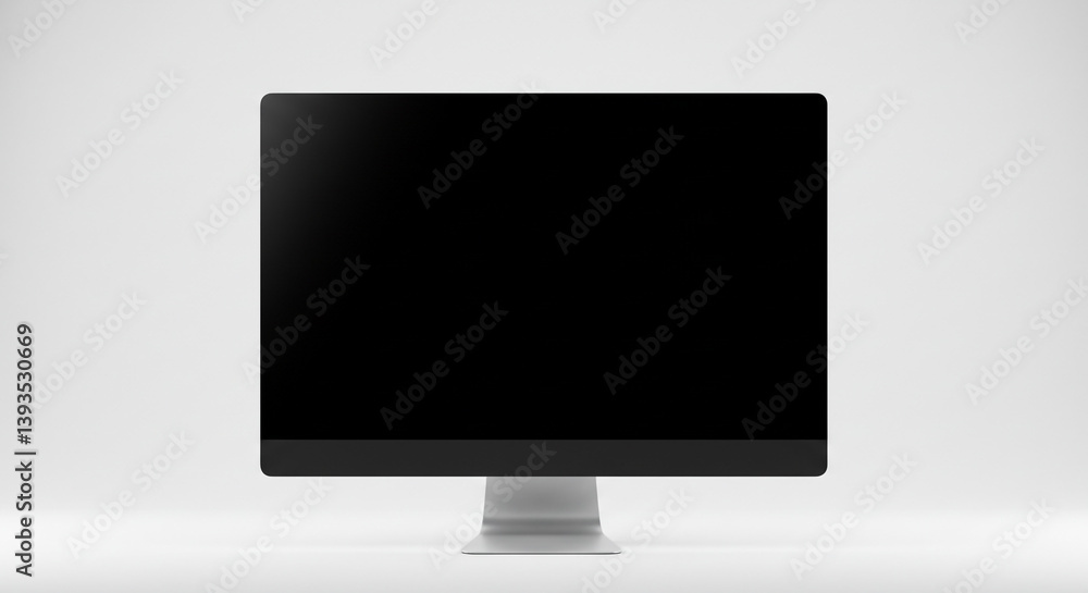 A sleek, modern desktop computer sits poised on a minimalist white background, ready for the next big project or creative endeavor with a simple, elegant design. A sleek, modern desktop computer sits poised on a minimalist white background, ready for the next big project or creative endeavor with a simple, elegant design.
