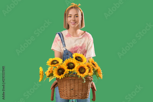 Beautiful young happy woman...