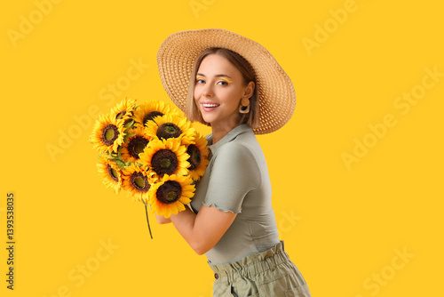Beautiful young happy woman...