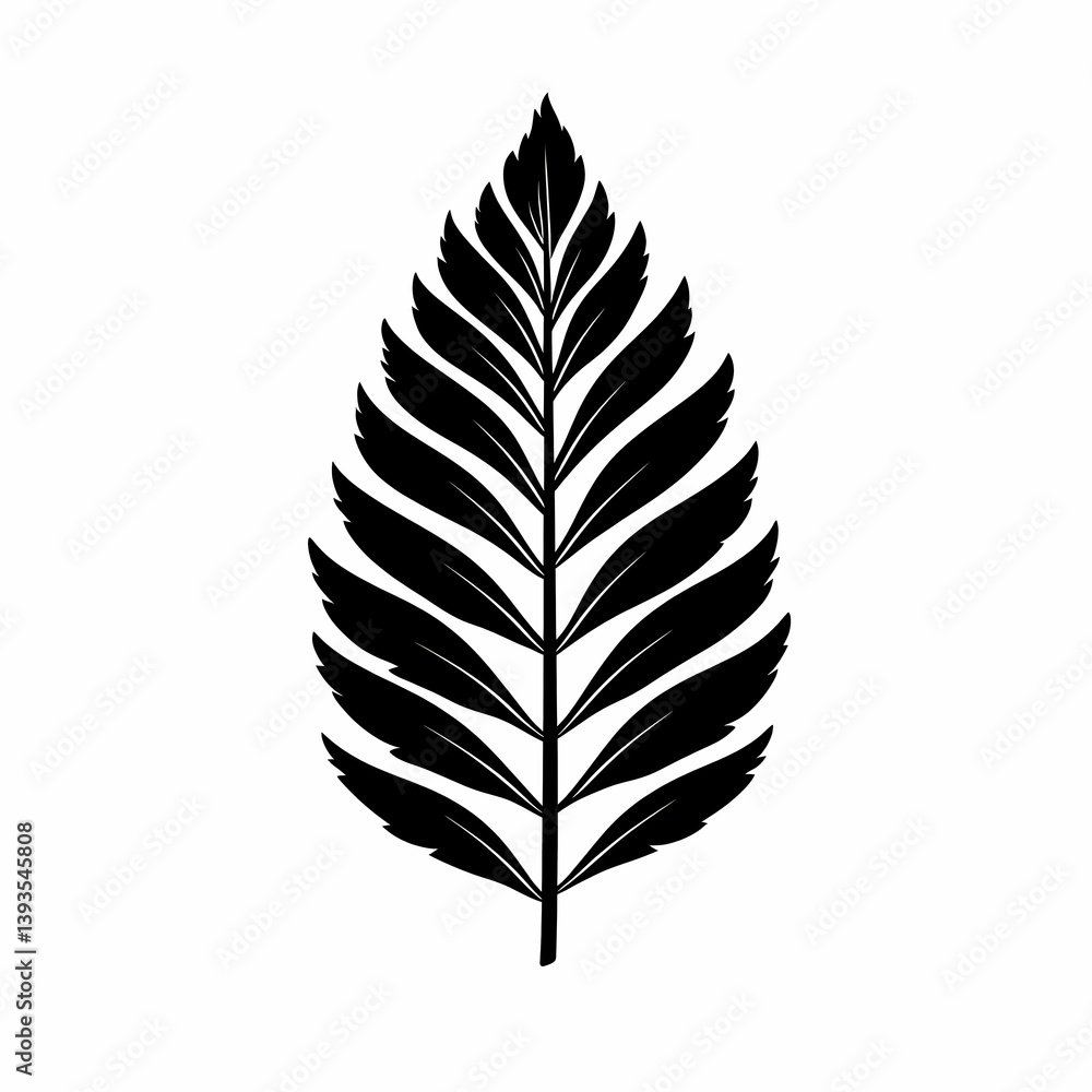 Elegant Black and White Botanical Art: Monochrome Leaf Pattern for Eco-Friendly Home Decor Elegant Black and White Botanical Art: Monochrome Leaf Pattern for Eco-Friendly Home Decor
